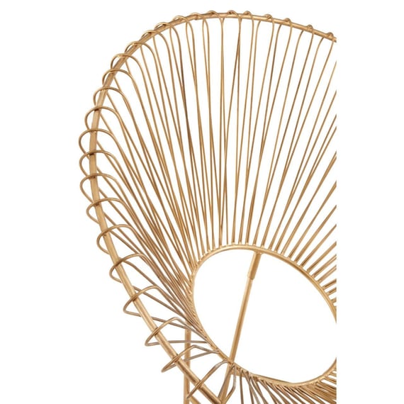 Templar Gold Wire Frame Occasional Chair