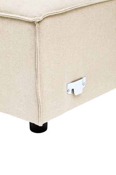 Toulouse Cream Fabric Left Arm Modular Sofa