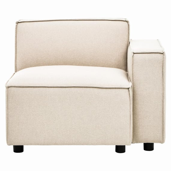 Toulouse Cream Fabric Right Arm Modular Sofa