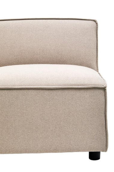 Toulouse Natural Fabric Armless Modular Sofa