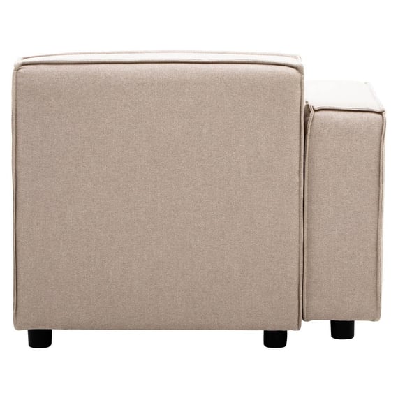 Toulouse Natural Fabric Left Arm Modular Sofa