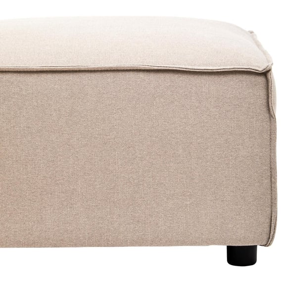 Toulouse Natural Fabric Modular Ottoman