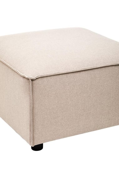 Toulouse Natural Fabric Modular Ottoman