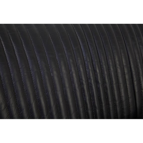 Victor 2 Seat Black Leather Sofa