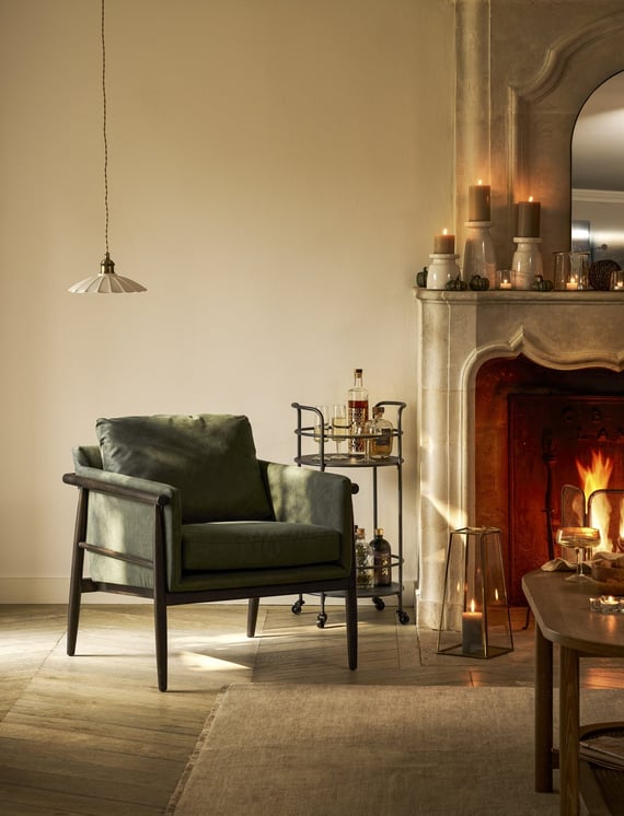 Kennington Armchair Olive Green