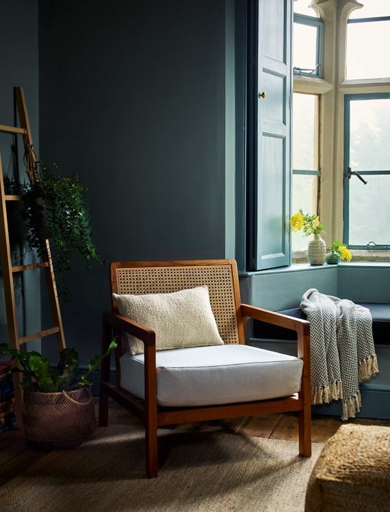 Lambourne Rattan Armchair Cream